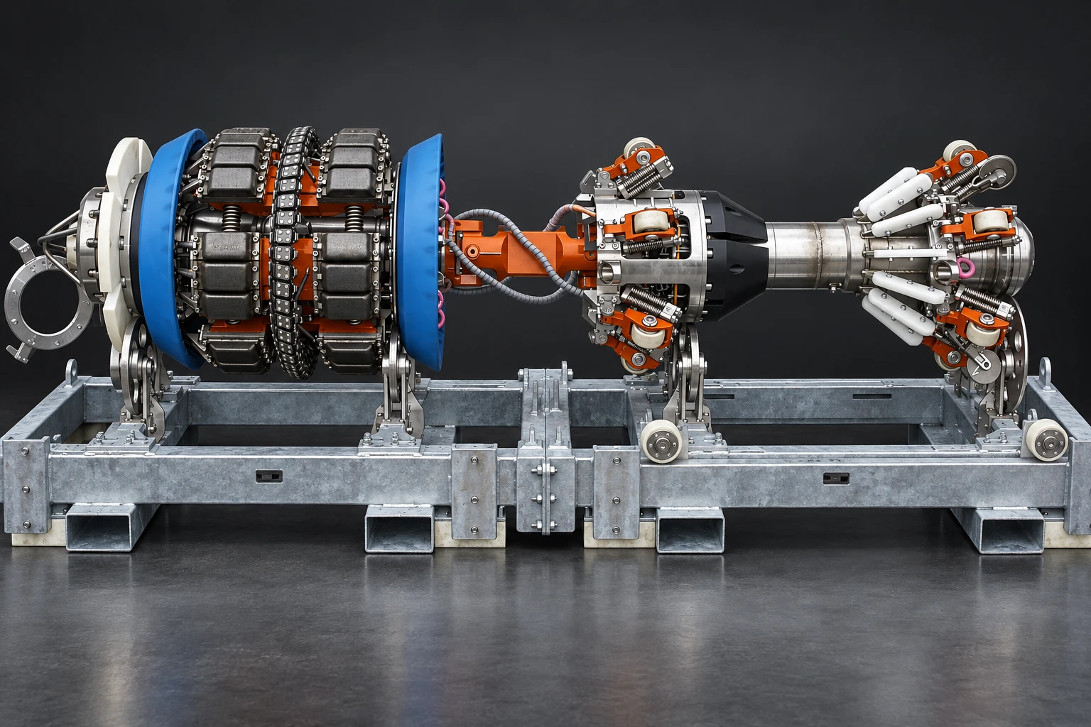 Многосекционный внутритрубный снаряд